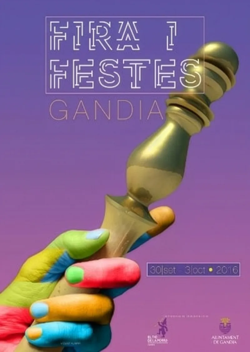 Cartel de la Fira i Festes de Gandia 2016, obra de Vicent Almar